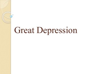 Great depression