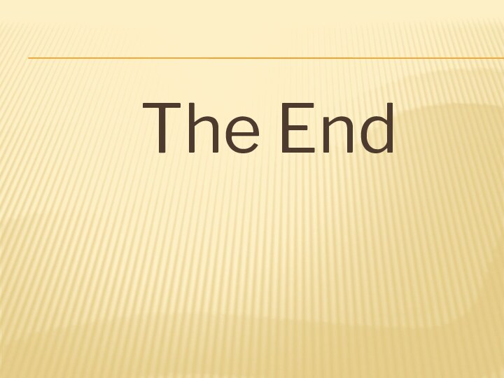 The End