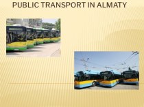 Public transport in almaty