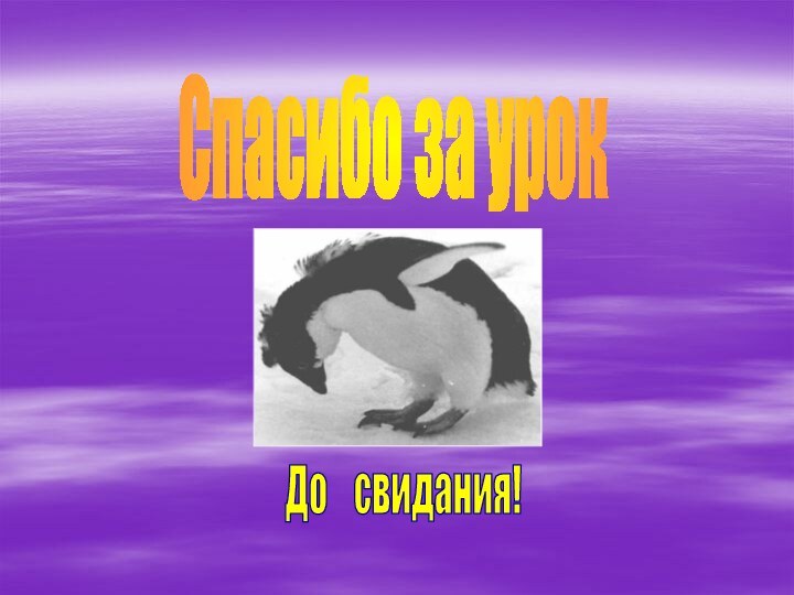 Спасибо за урокДо  свидания!