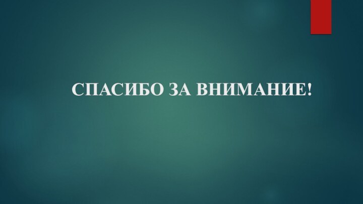 СПАСИБО ЗА ВНИМАНИЕ!