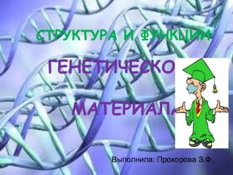 СТРУКТУРА И ФУНКЦИИГЕНЕТИЧЕСКОГО МАТЕРИАЛА