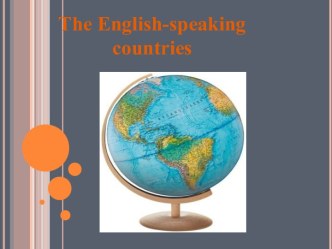 The english-speaking countries