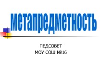 Метапредметность