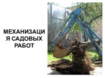 МЕХАНИЗАЦИЯ САДОВЫХ РАБОТ