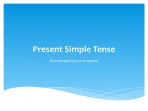 Present simple tense