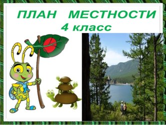 План местности