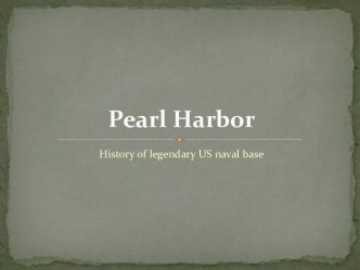 Pearl Harbor