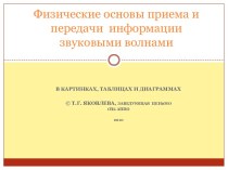 Физические основы приема и передачи информации звуковыми волнами