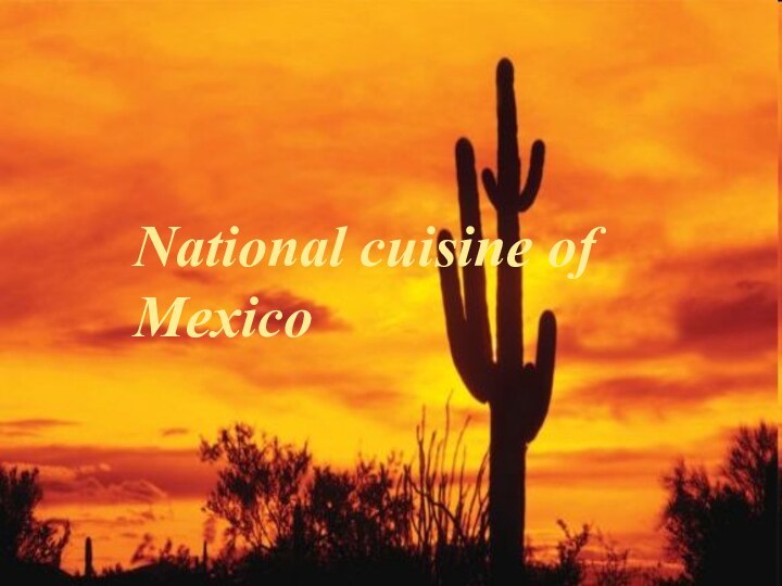 National cuisine of Mexico