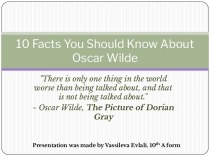 10 facts you should know about oscar wilde