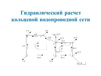 Гидравлический расчет кольцевой водопроводной сети