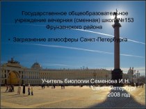 Загрязнение атмосферы Санкт-Петербурга