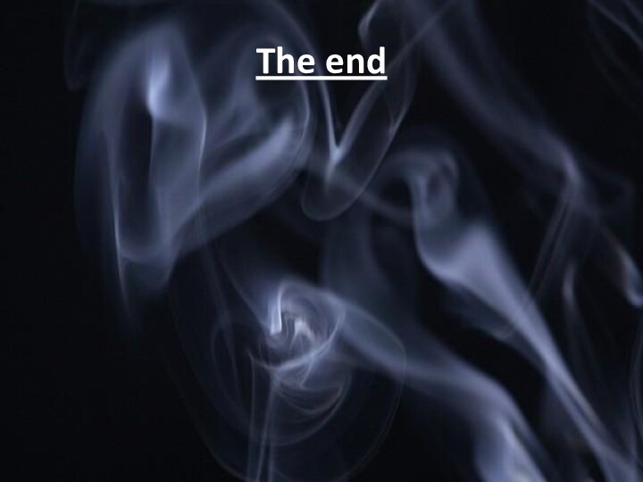 The end