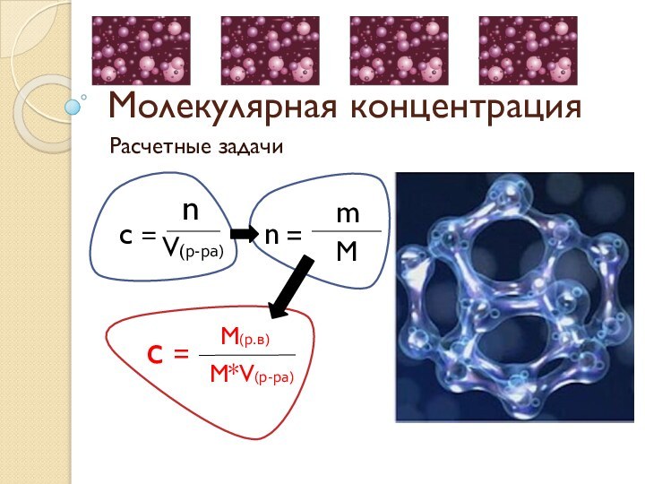 Молекулярная концентрацияРасчетные задачи