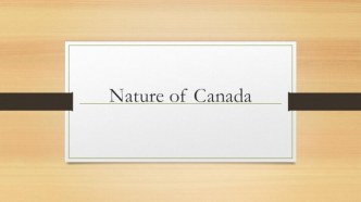 Nature of canada