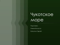 Чукотское море