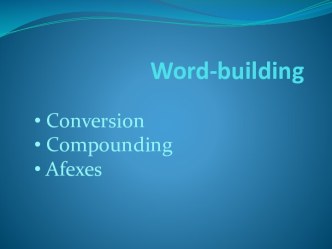 Word-building