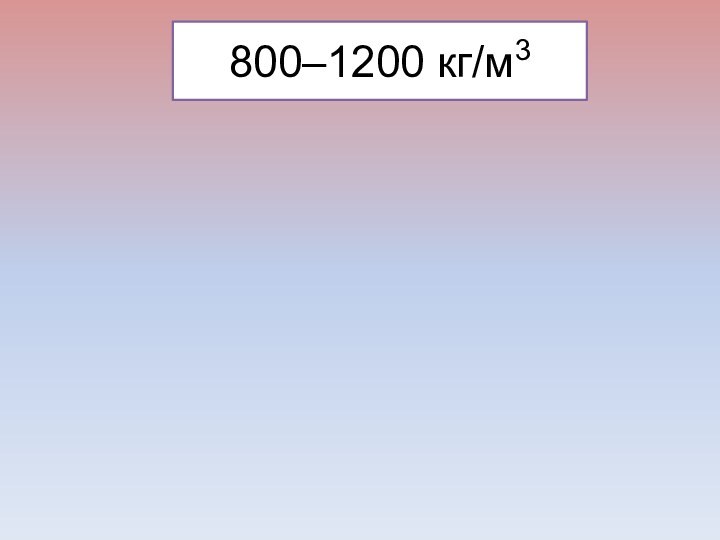 800–1200 кг/м3