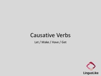 Causative verbs