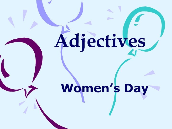 Women’s DayAdjectives