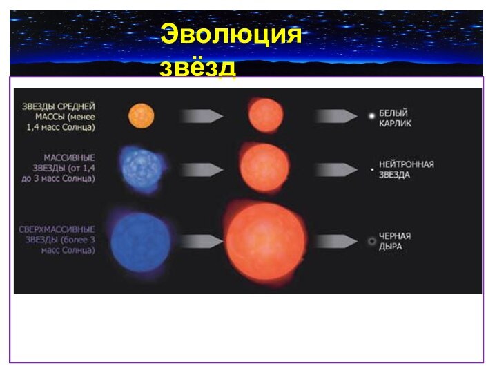 Эволюция звёзд