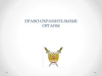 Правоохранительные органы