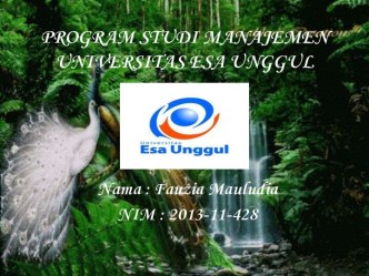 Program studi manajemenuniversitas esa unggul