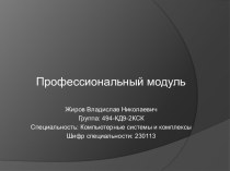 Портфолио учебно-профессиональных достижений