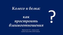 Колесо и белка: как простроить взаимоотношения