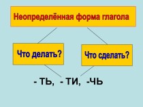 Неопределённая форма глагола