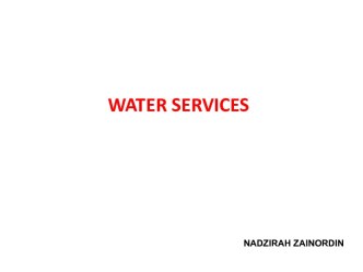 Water services