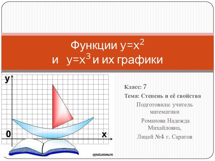 Класс: 7Тема: Степень и её свойстваПодготовила: учитель математики Романова Надежда Михайловна,Лицей №4