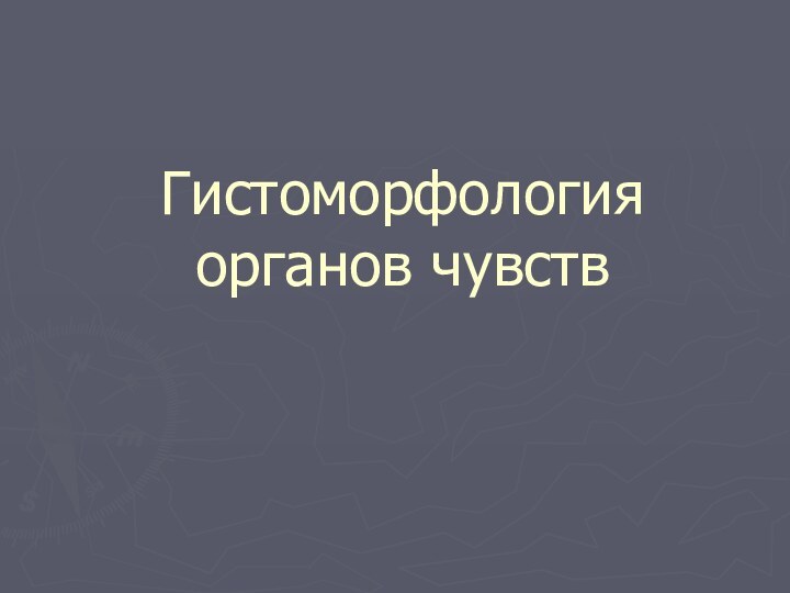 Гистоморфология органов чувств