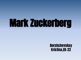 Mark zuckerberg