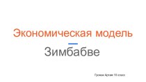 Экономическая модельЗимбабве