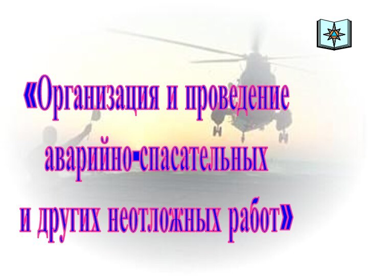 «Организация и проведение аварийно-спасательных и других неотложных работ»