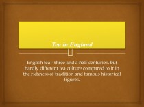 Tea in england