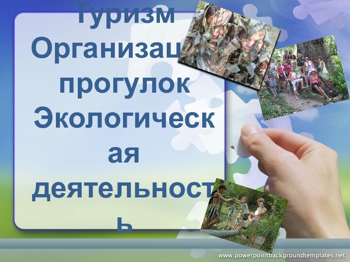 Туризм Организация прогулок Экологическая деятельность