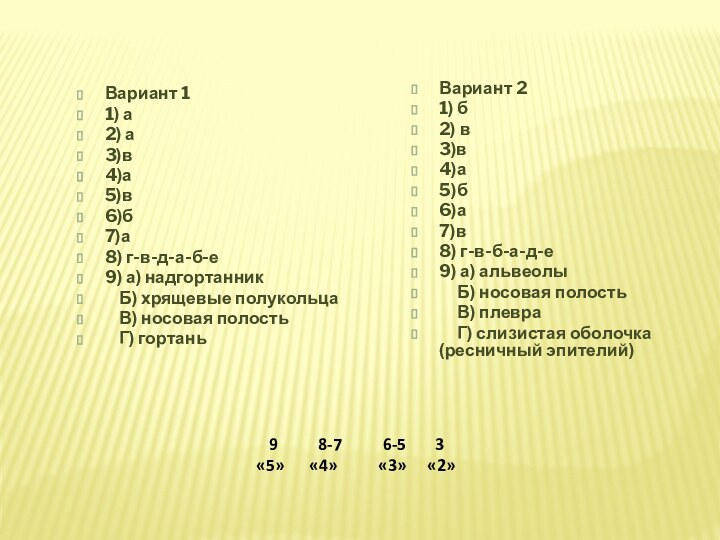 Вариант 11) а2) а3)в4)а5)в6)б7)а8) г-в-д-а-б-е9) а) надгортанник    Б) хрящевые полукольца   