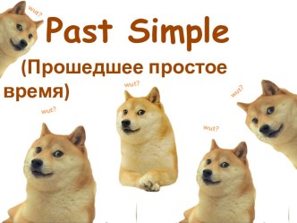 Использование past simple