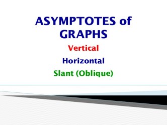 Asymptotes of graphs