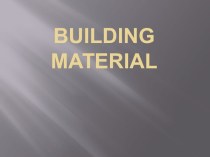 Building material 