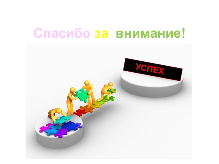 Спасибо за внимание!  УСПЕХ