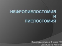 Нефропиелостомияипиелостомия