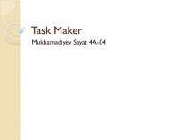 Task maker
