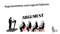 Argumentation and logicalfallacies