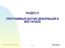 Программный датчик деформаций MSC