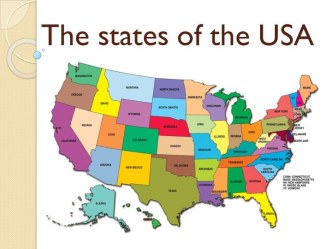 The states of the USA