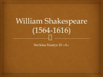 William shakespeare(1564-1616)